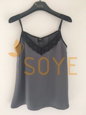 Sivé Čipkované Tielko 2 | Soye Clothing