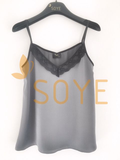 Sivé Čipkované Tielko 3 | Soye Clothing